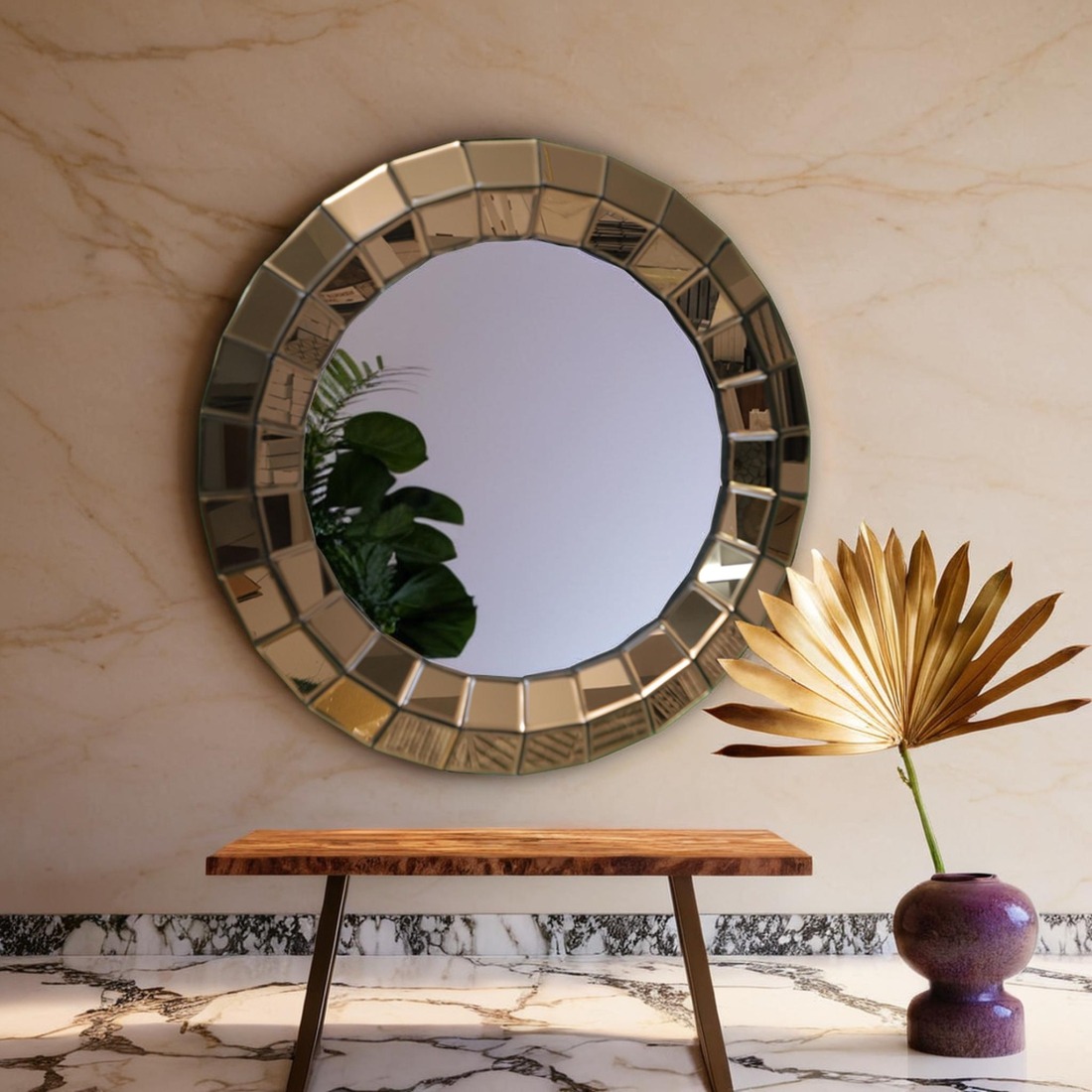 Regal Octagonal Designer Mirror