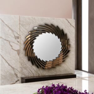 Modern Spiral Reflective Wall Art - Image 7