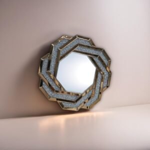 Glamorous Geometric Wall Décor Mirror - Image 4
