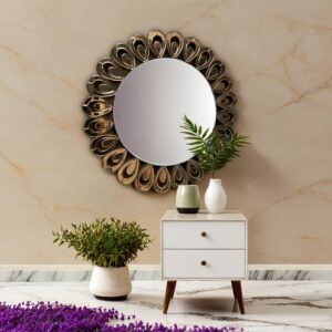 Regal Radiance Teardrop Wall Mirror - Image 8