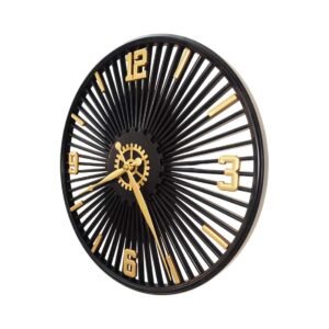 Golden Wheel Wall Clock - Image 7