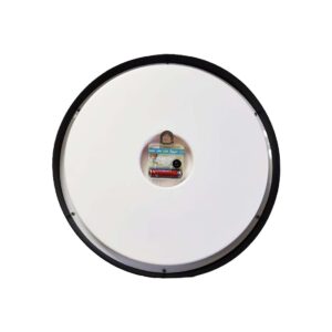 Fluorescent Round Black Wall Clock with Dome Glass - Image 6