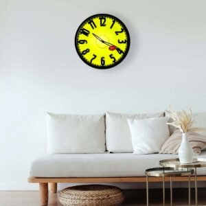 Fluorescent Round Green Wall Clock with Dome Glass - Image 4