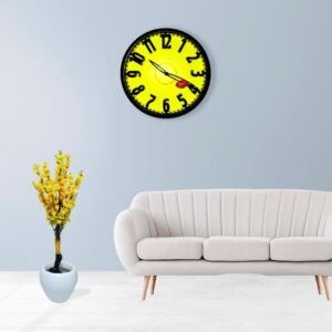Fluorescent Round Green Wall Clock with Dome Glass - Image 1