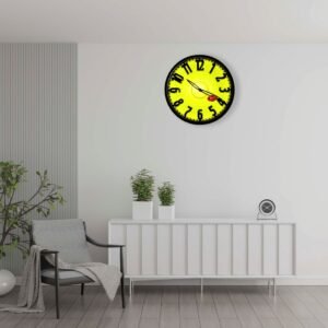 Fluorescent Round Green Wall Clock with Dome Glass - Image 2
