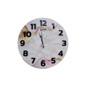 Pink Marble Round Wall Clock - Image 4