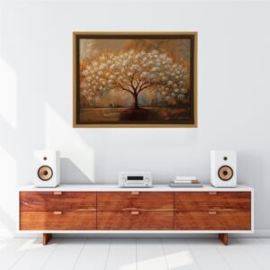 Buddha Tree Crystal Embossed - Image 1