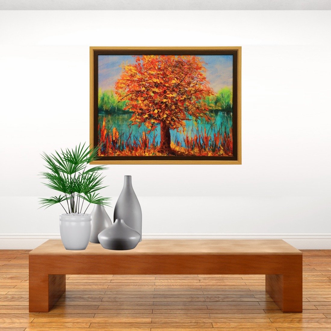 Crystal Embossed Autumn Tree