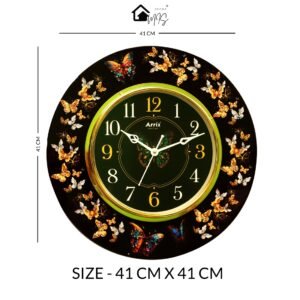 Ember Butterfly Resin Clock - Image 2