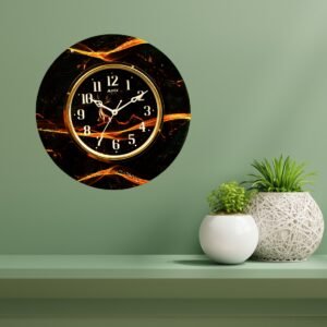 Ember Deer Resin Clock - Image 1