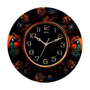 Ember Peacock Resin Clock - Image 6