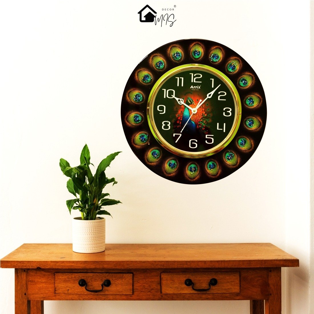 Ember Radiance Resin Clock