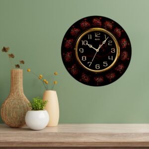 Ember Rose Resin Clock - Image 1