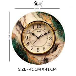 Emerald Luxe Resin Clock - Image 2
