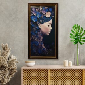 Floral Dream Lady Resin Painting - Image 5