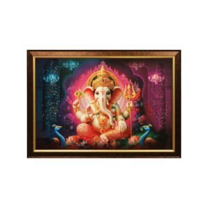 Ganesha Divin Crystal Embossed Framed Painting - Image 5