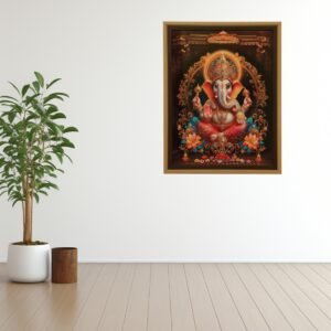 Ganesha Divine Double Framed - Image 1