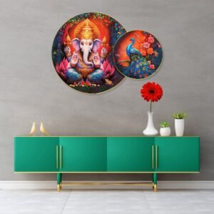 Ganesha with Peacock - Image 1