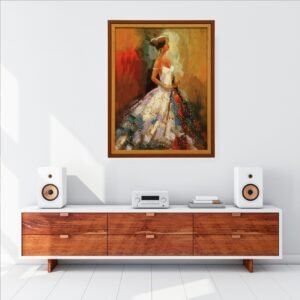 Glamorous girl painting watercolor - Image 3