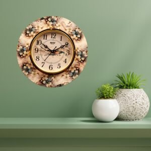 Golden Bloom Resin Clock - Image 5