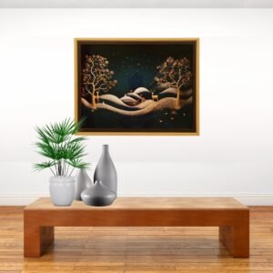 Golden Dear and tree night - Image 2