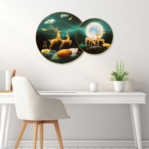 Golden Deer in Moonlit Tranquility - Image 5