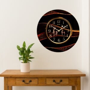 Golden Garden Resin Clock - Image 3