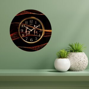 Golden Garden Resin Clock - Image 5