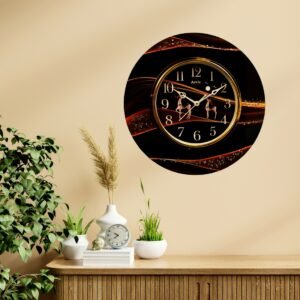 Golden Garden Resin Clock - Image 1