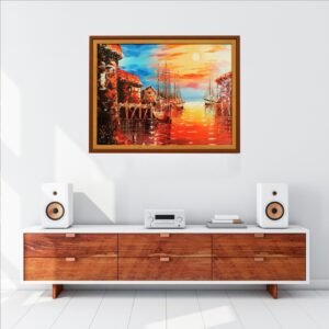 Golden Harbor at Dusk - Image 3