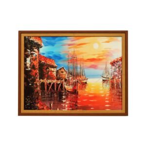 Golden Harbor at Dusk - Image 5