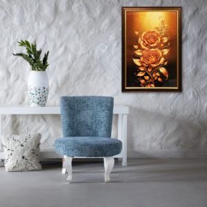 Golden Roses Crystal Embossed Framed Painting - Image 3