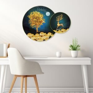 Golden Tree and dear Blue - Image 1