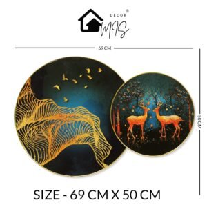 Golden Waves & Forest Stag Harmony - Image 3