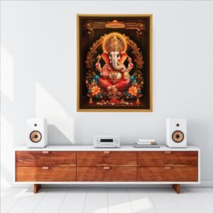 Lord Ganesha Crystal Embossed - Image 1