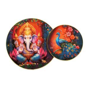 Lord Ganesha with Peacock Vibrant - Image 6