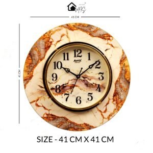 Luxe Marble Resin Clock - Image 2