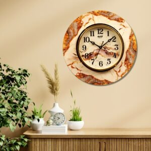 Luxe Marble Resin Clock - Image 3