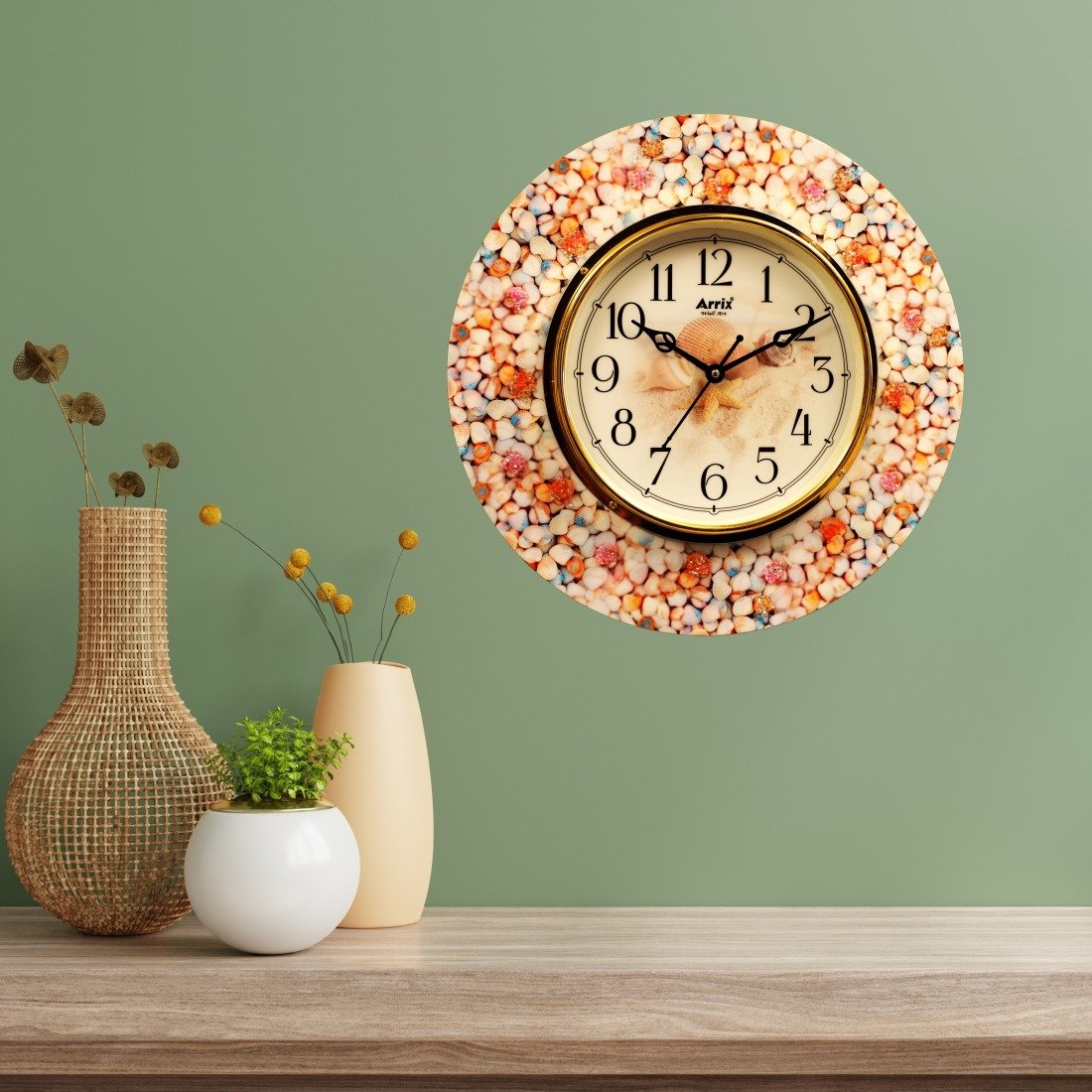 Ocean Glow Resin Clock