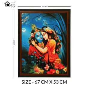 Radha Krishan Blue Background - Image 2