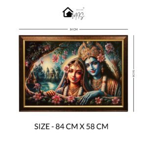 Radha Krishan Couple Crystal Embossed - Image 2