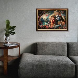 Radha Krishan Couple Crystal Embossed - Image 4