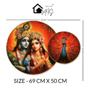 Radha Krishan and peacock - Image 3