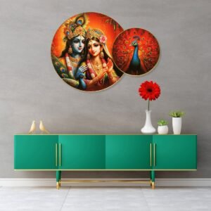 Radha Krishan and peacock - Image 4