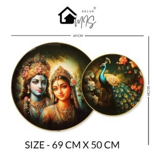 Radha Krishna with Majestic Peacock - Image 3