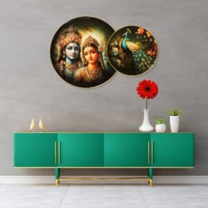 Radha Krishna with Majestic Peacock - Image 4