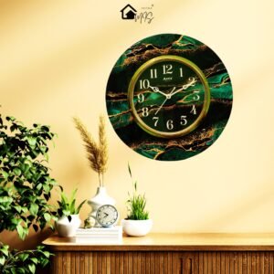 Radiant Mosaic Resin Clock