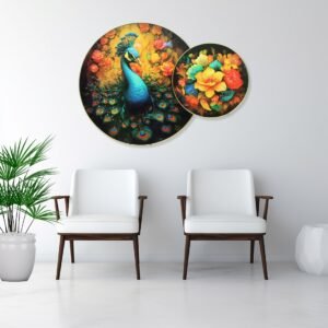 Regal Peacock & Blooming Garden - Image 2