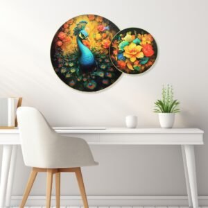 Regal Peacock & Blooming Garden - Image 1