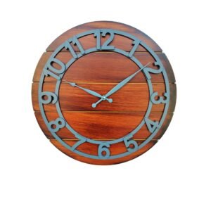 Rustic Figure Teal Wood